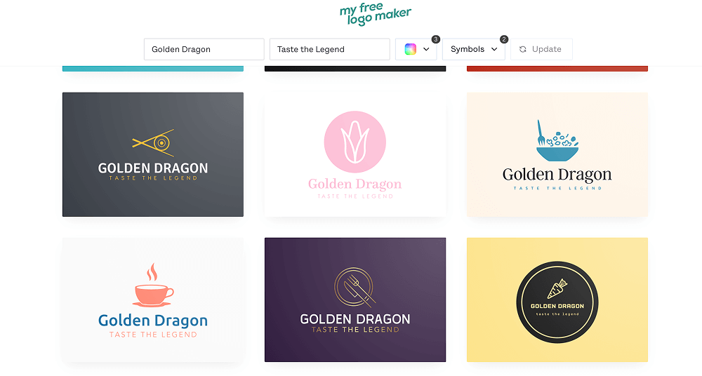 Результат работы My Free Logo Maker