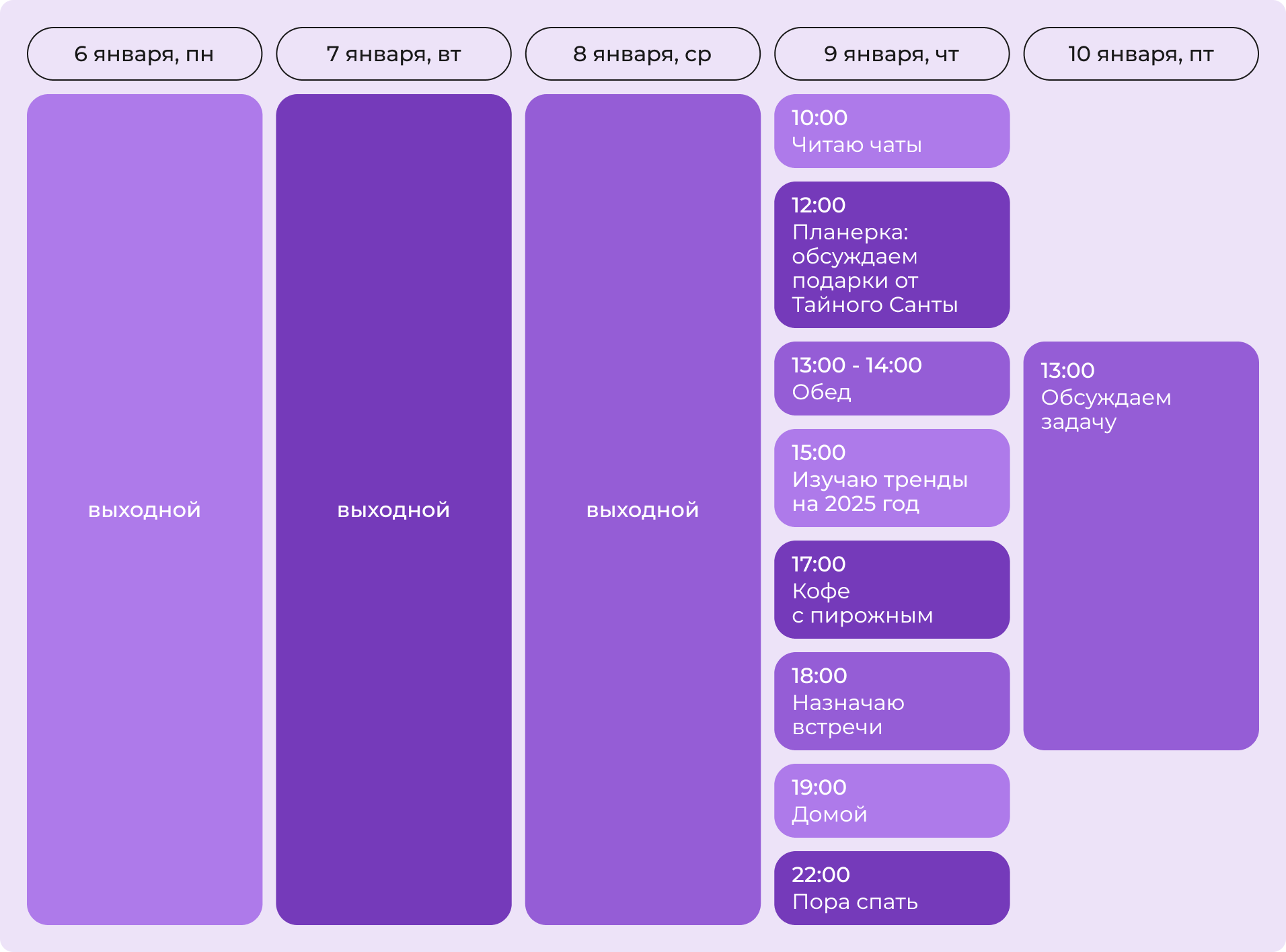 Как организовать первый рабочий день после праздников