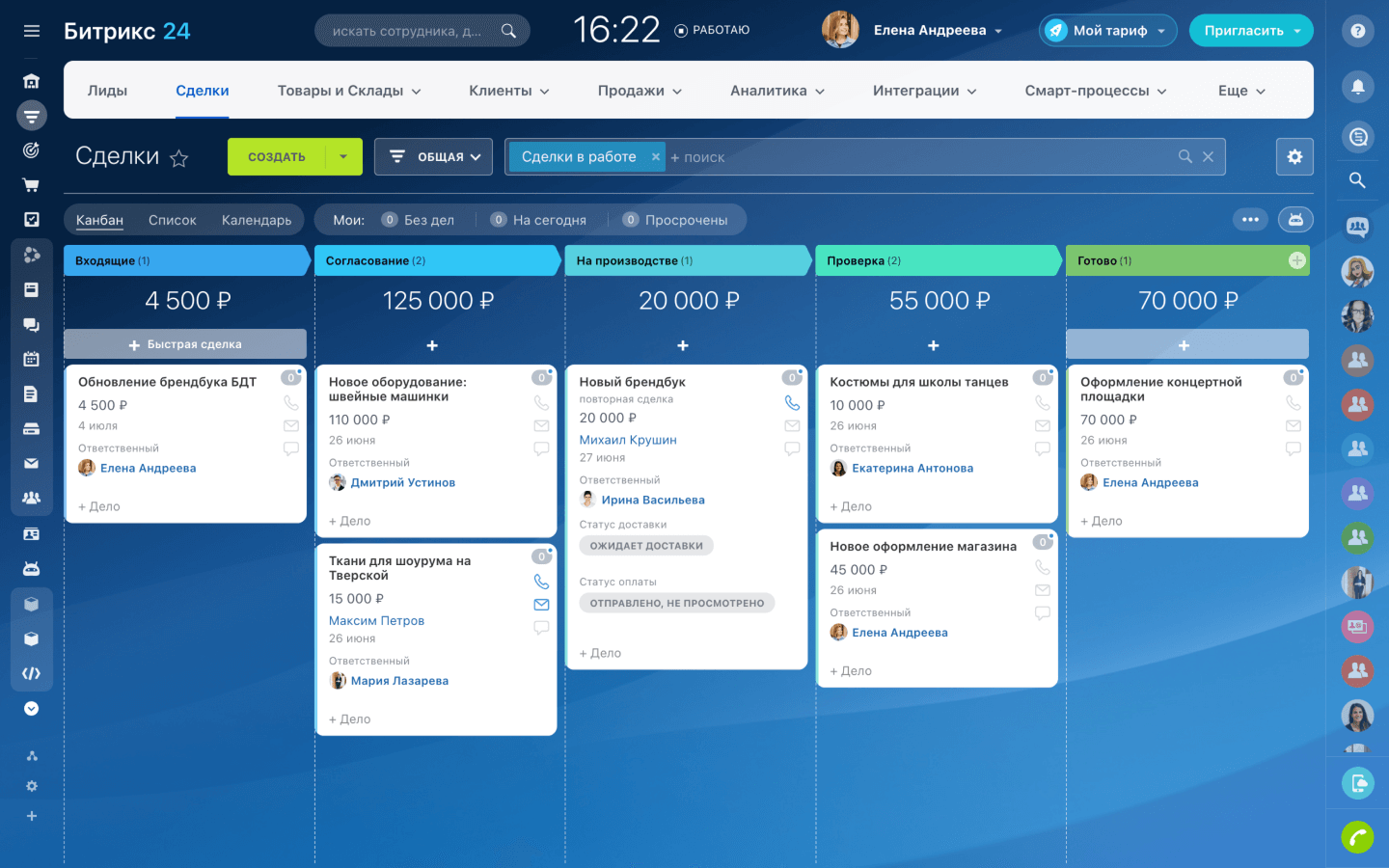 Пример внедрения CRM Битрикс24 в процессы