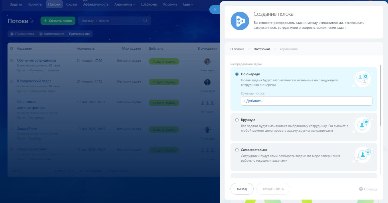 Способы распределения задач в Service Desk в Битрикс24