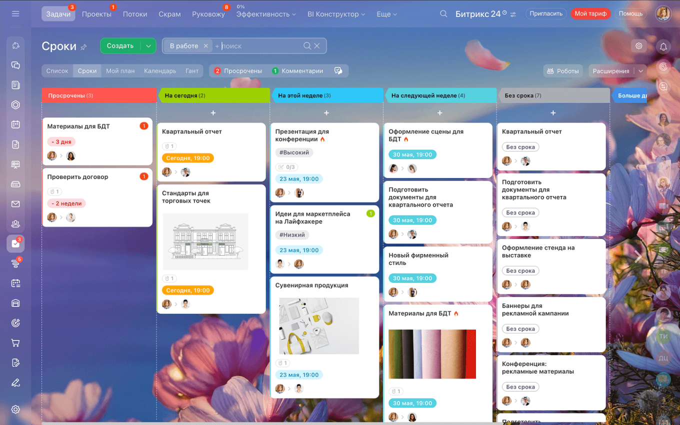 Управление проектами в Битрикс24