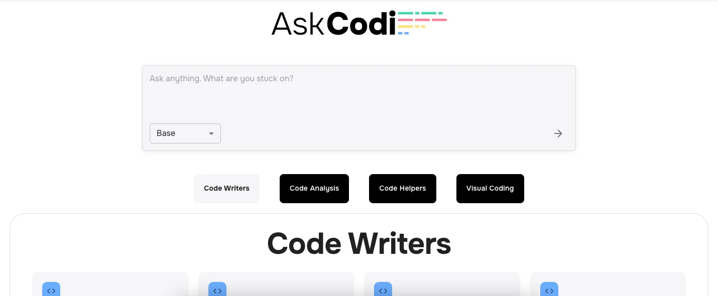 Генерация кода с AskCodi