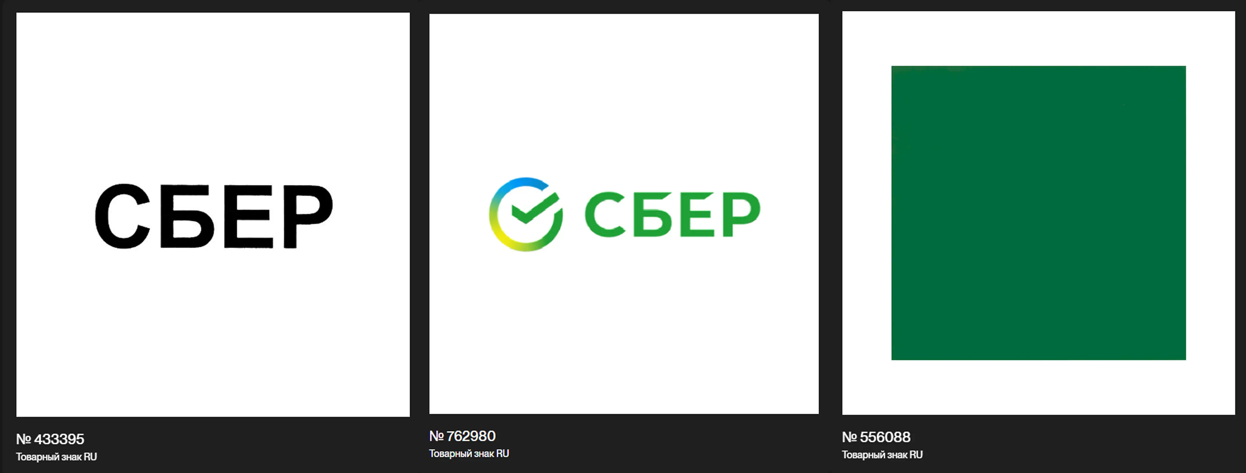 Товарные знаки компании «Сбер»