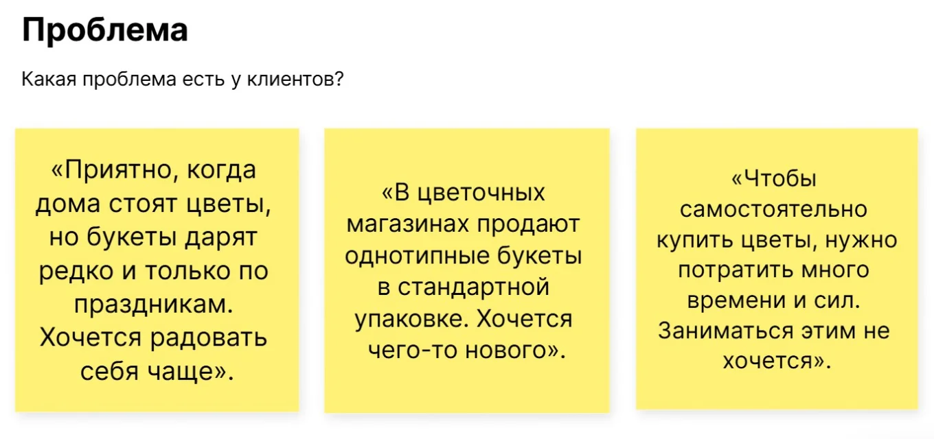 Lean Canvas: проблемы