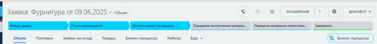 Закупки: воронка заявок