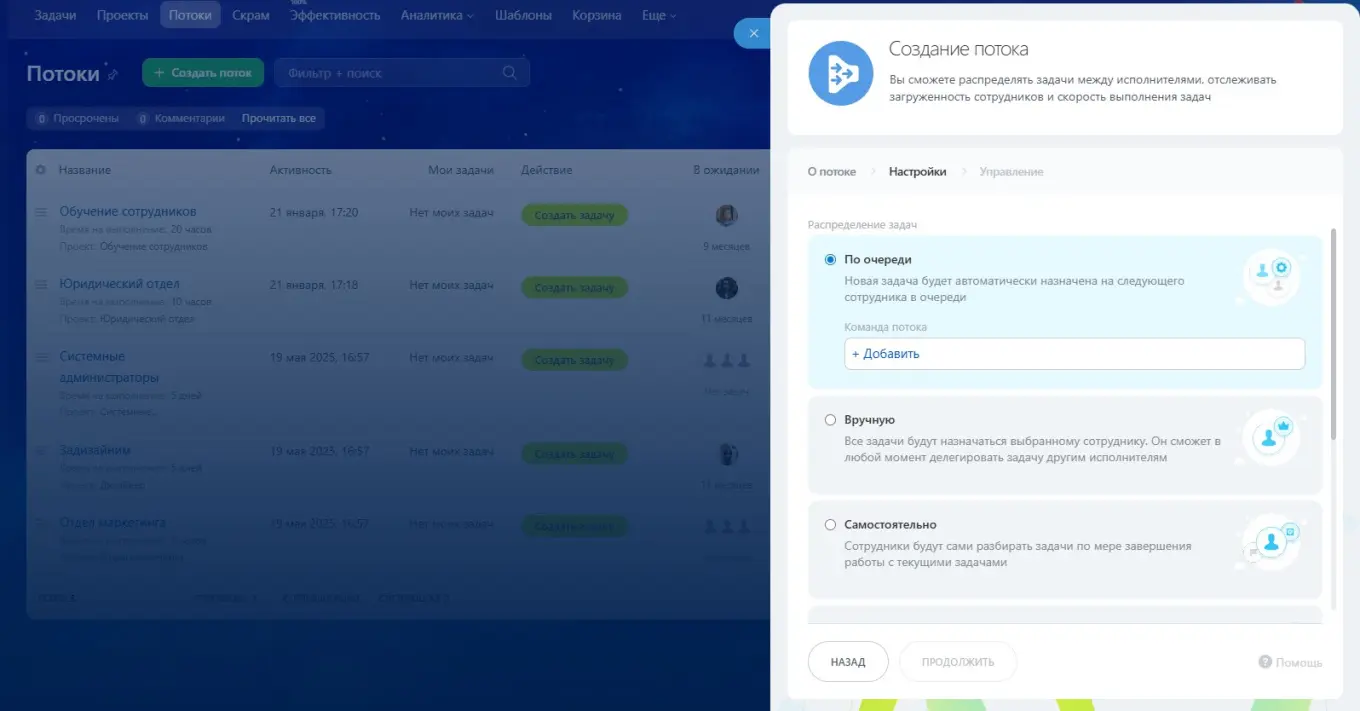 Способы распределения задач в Service Desk в Битрикс24
