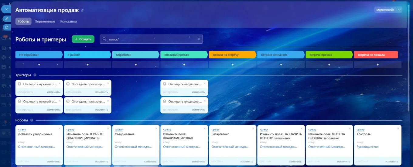 Автоматизация продаж в CRM
