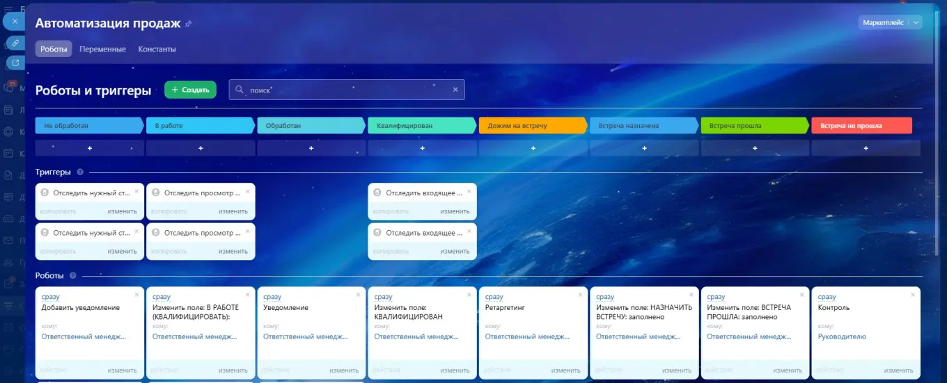 Автоматизация продаж в CRM